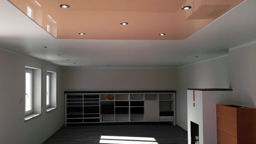 Wohnzimmer-Spanndecke